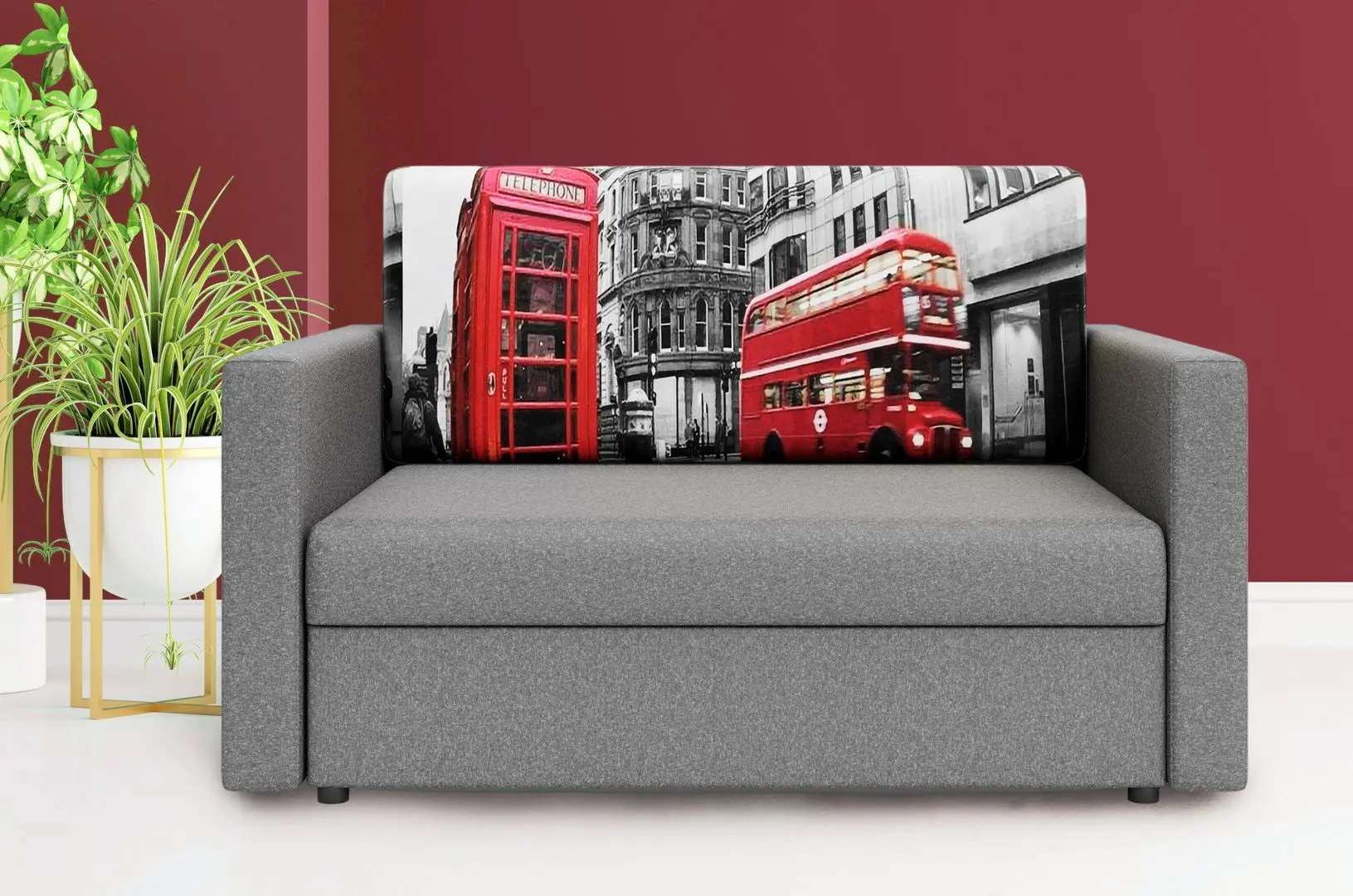 Canapea Space Meble Amerykanka Heven 120 London/Sawana21 (Gray)