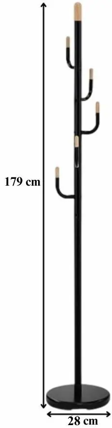Вешалка Signal Cactus (Black/Beech) - 3