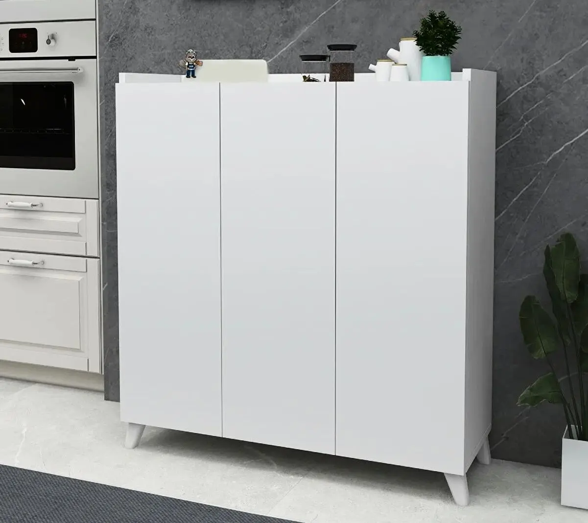 Тумба Bofigo Multifunctional Cabinet With 3 Doors (White)
