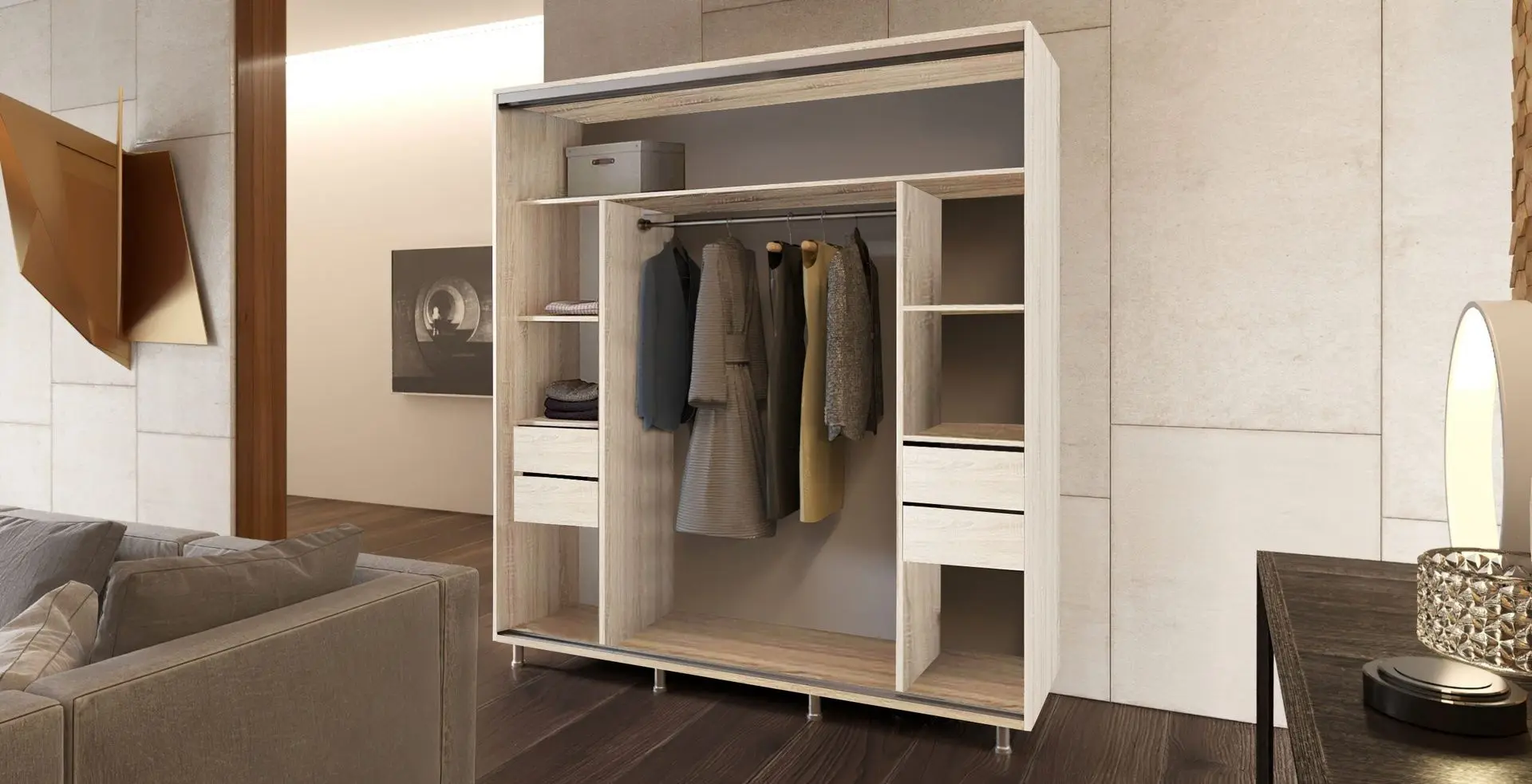 Dulap-cupe PS D-180 (Chamonix Light) - 2