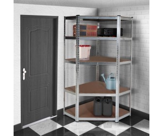 Etajera Strend Pro RAT80 180x90x40cm (Silver/Brown)