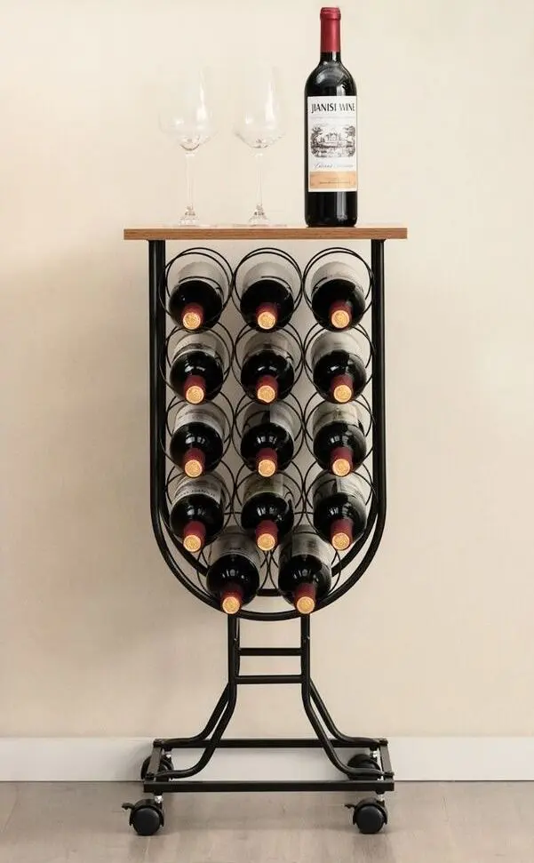 Подставка для бутылок Costway JV10767DK (Brown/Black)