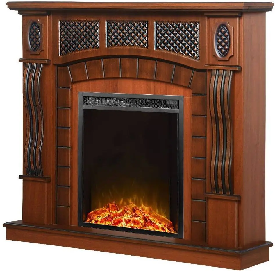 Каминокомплект Amsterdam с очагом Miriam (Brown)