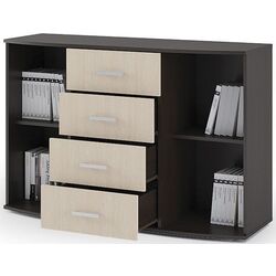 Comoda-vitrina Стендмебель №7 (Belfort Oak/Wenge) Thumb