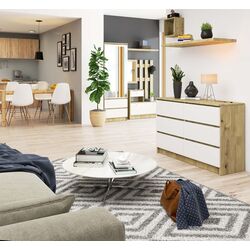 Комод Akord K120 6SZ (Artisan Oak/White) Thumb