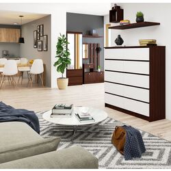 Comoda Akord K120 10SZ (Wenge/White) Thumb