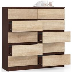 Comoda Akord K120 10SZ (Wenge/Sonoma Oak) Thumb