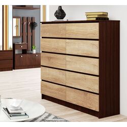 Comoda Akord K120 10SZ (Wenge/Sonoma Oak)