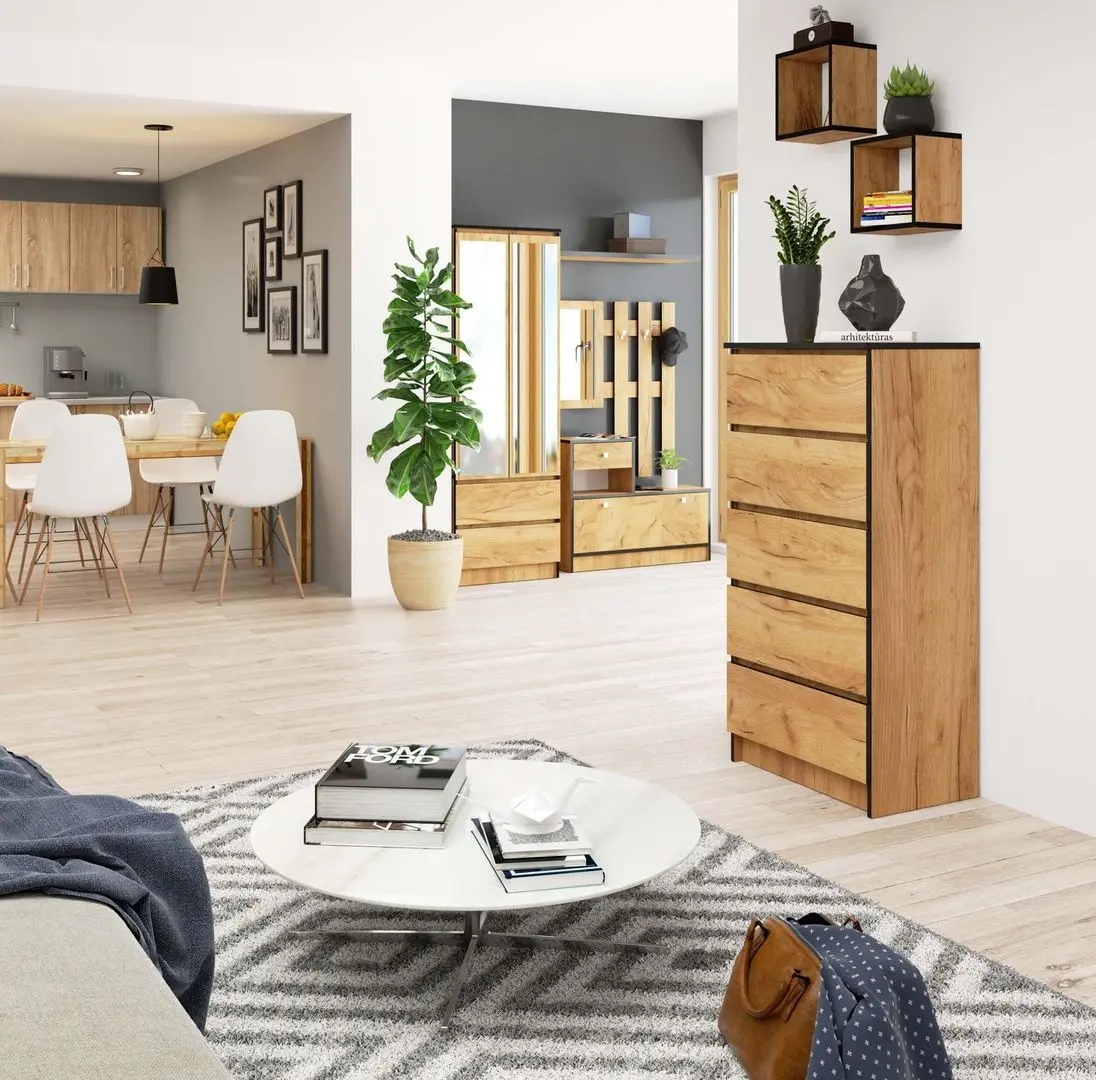 Comoda Akord K60 5SZ (Craft Oak)