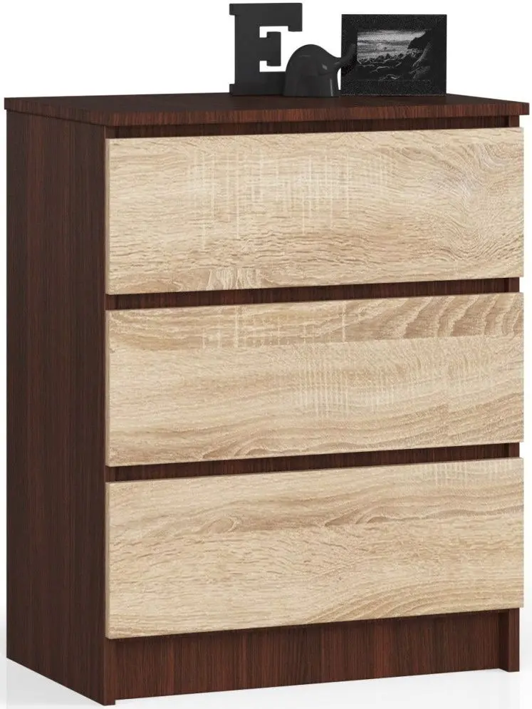 Комод Akord K60 3SZ (Wenge/Sonoma Oak)