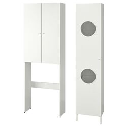 Set mobilier Ikea Nysjon cu usi 105x32x190 (Alb) Thumb