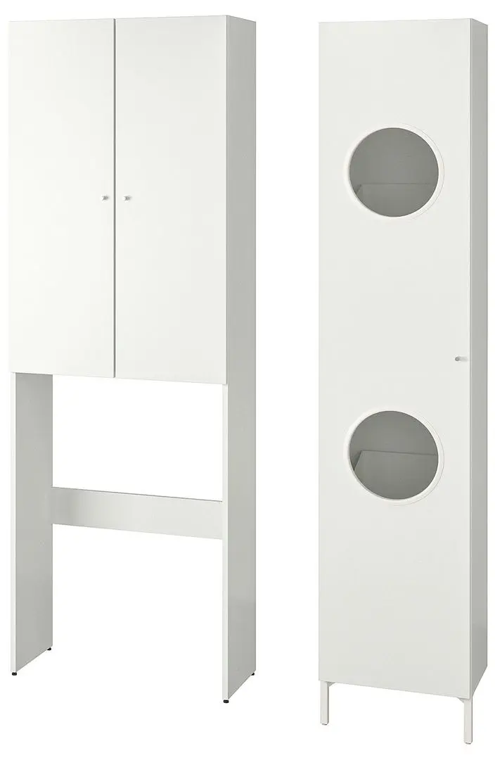 Set mobilier Ikea Nysjon cu usi 105x32x190 (Alb)