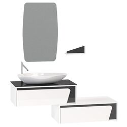 Set de mobila Nplus Ceed 160 (Black/White) Thumb