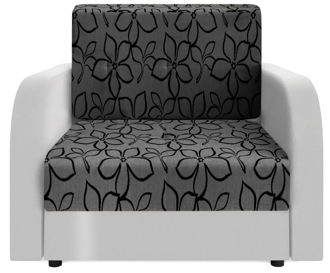 Fotoliu Space Meble Amerykanka Twice 80 Flowers 83/D511 (Gray/White) - 5