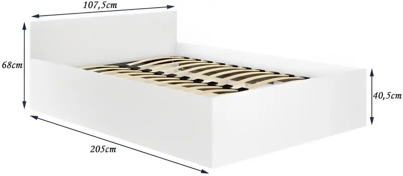 Кровать Akord CLP с подъемным механизмом 100x200 (Sonoma Oak)