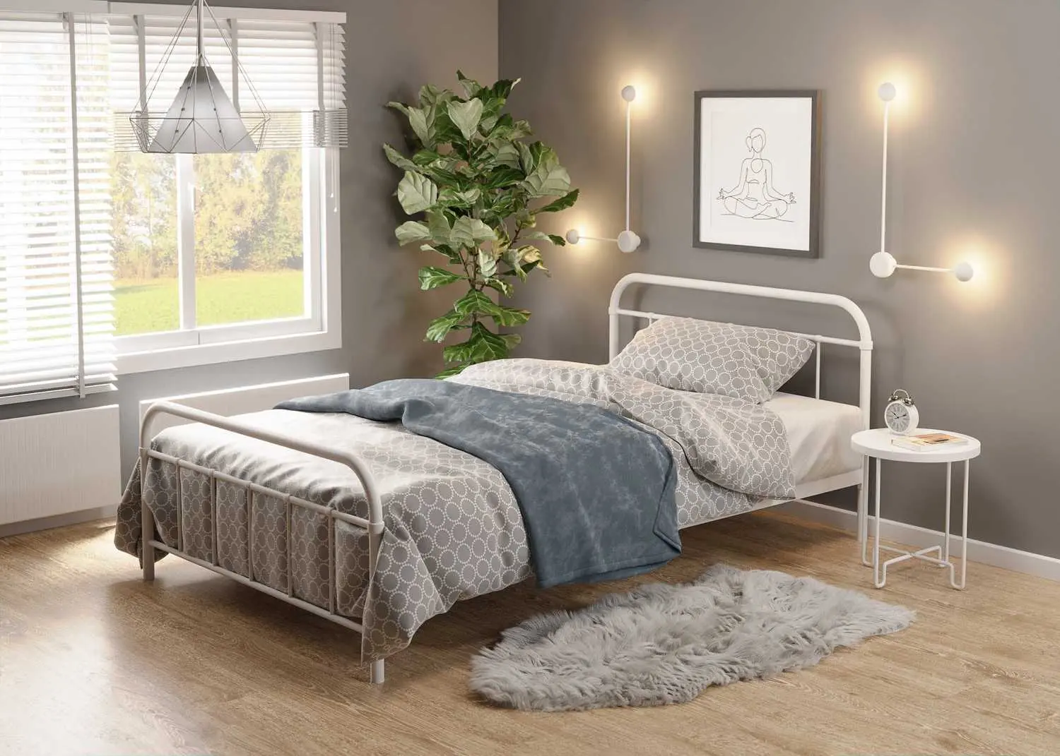 Кровать Halmar Linda 120x200 (White)