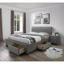 Pat Halmar Modena cu sertare 180x200 (Gray) Thumb