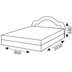 Кровать МКС Ромашка 80x200 Thumb