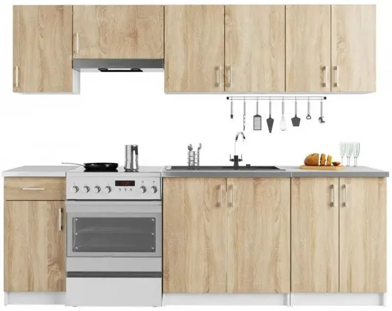 Bucatarie Akord Lima 2.4m (Sonoma Oak)