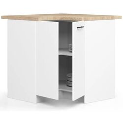 Bucatarie de colt Akord Oliwia 3.0m (White) Thumb