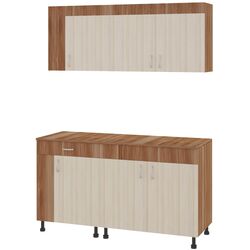 Bucatarie Haaus Reno 1.5m (Plum/Light Elm) Thumb