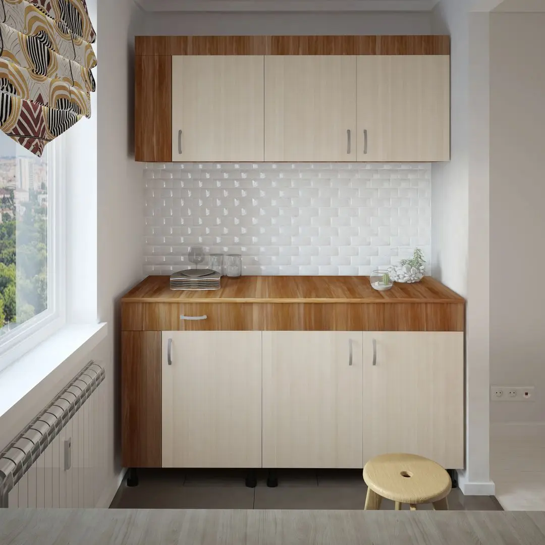 Bucatarie Haaus Reno 1.5m (Plum/Light Elm)