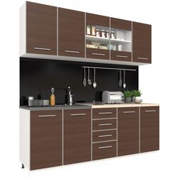 Bucatarie Haaus Riga 2.0m (White/Pine Dark) Thumb