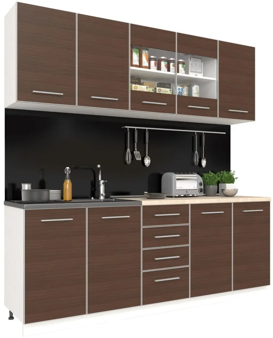 Bucatarie Haaus Riga 2.0m (White/Pine Dark) - 6