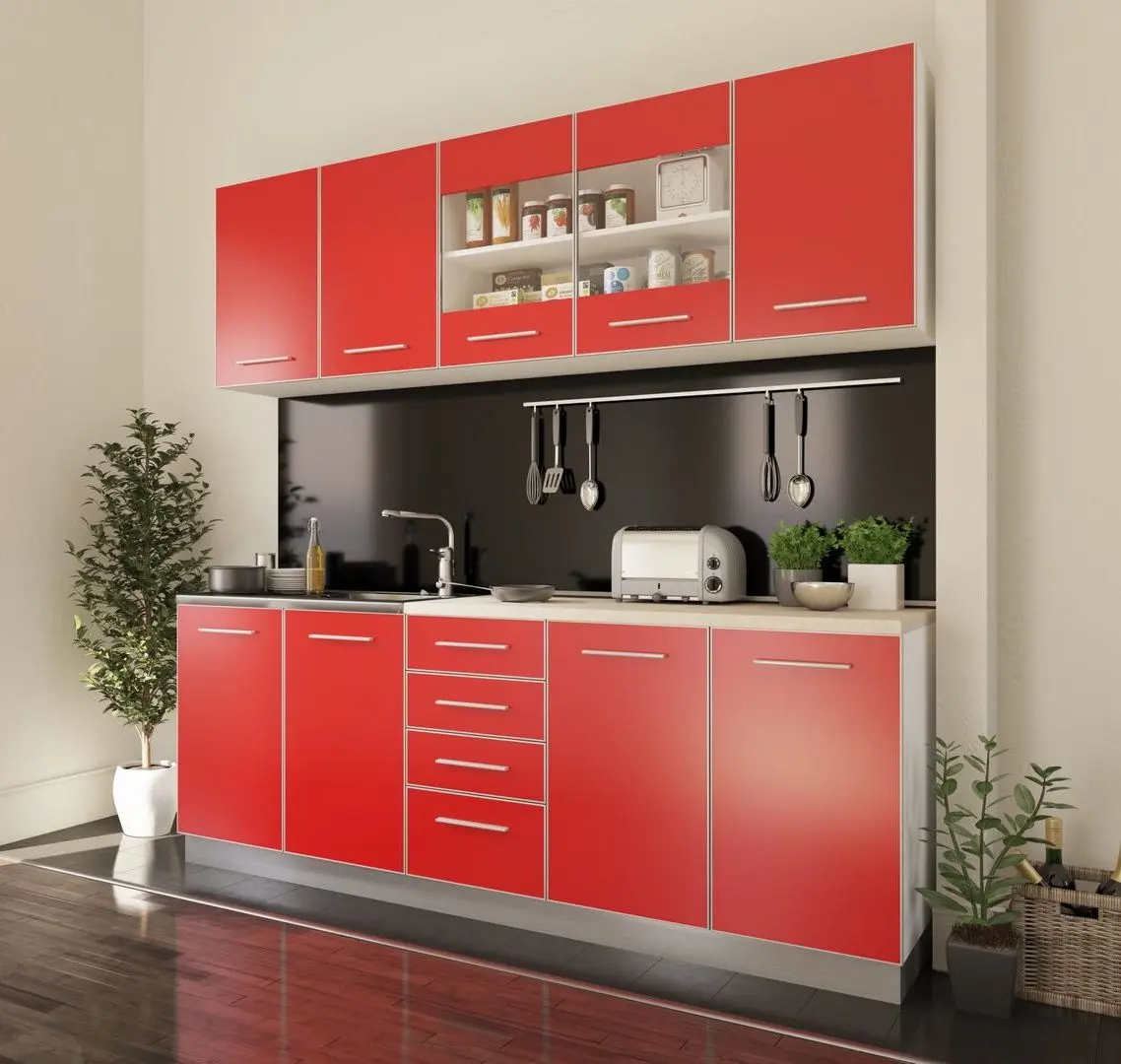 Bucatarie Haaus Riga 2.0m (White/Red)