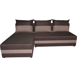 Диван угловой Space Meble Hewlet Sawana 16/Sawana 22 (Brown Dark/Brown Light) Thumb