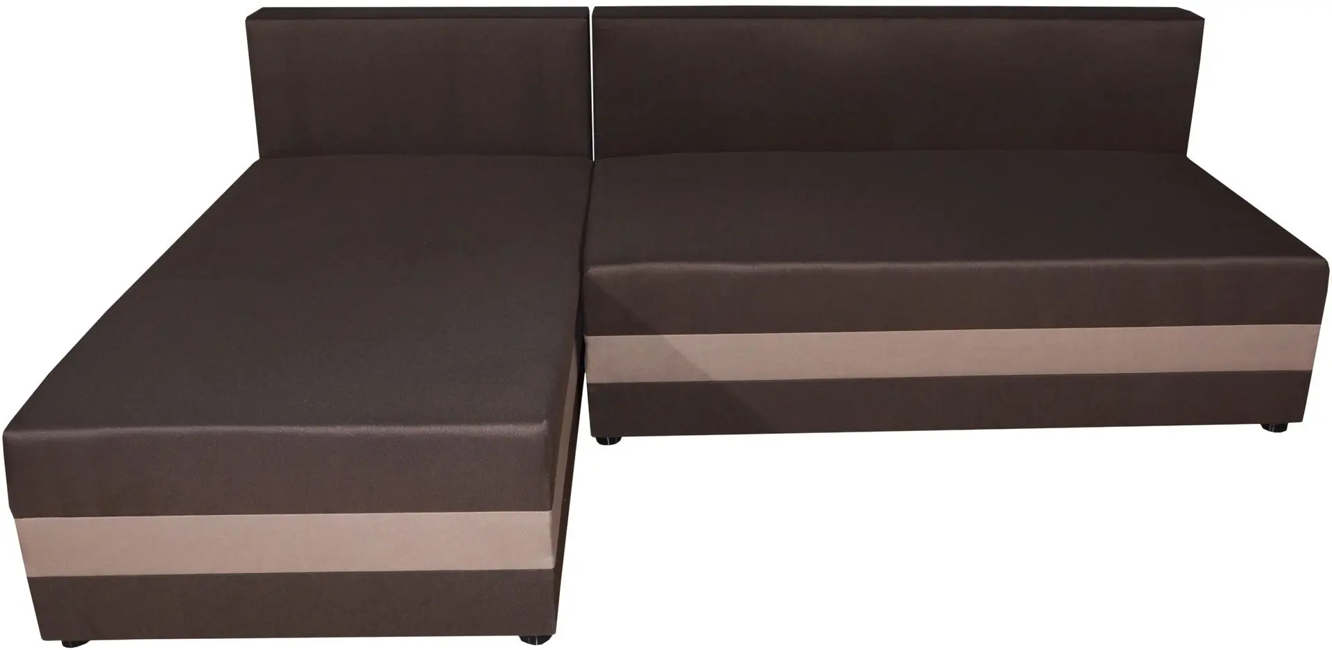 Диван угловой Space Meble Hewlet Sawana 16/Sawana 22 (Brown Dark/Brown Light)