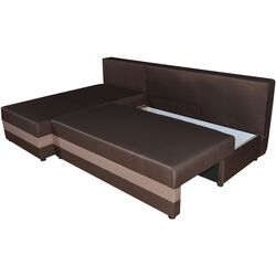 Диван угловой Space Meble Hewlet Sawana 16/Sawana 22 (Brown Dark/Brown Light) Thumb