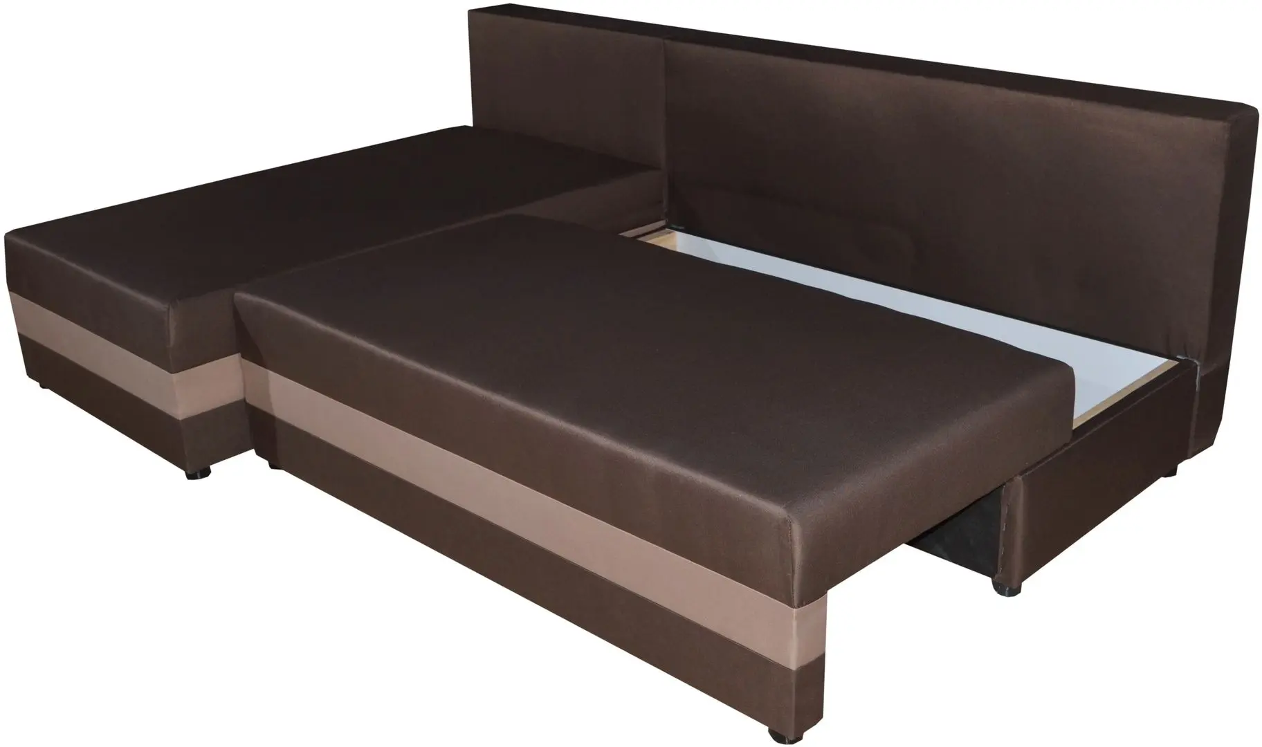 Диван угловой Space Meble Hewlet Sawana 16/Sawana 22 (Brown Dark/Brown Light)