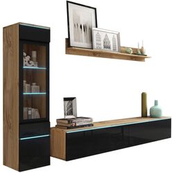 Living Bratex Vera I (Wotan Oak/Black Gloss) Thumb