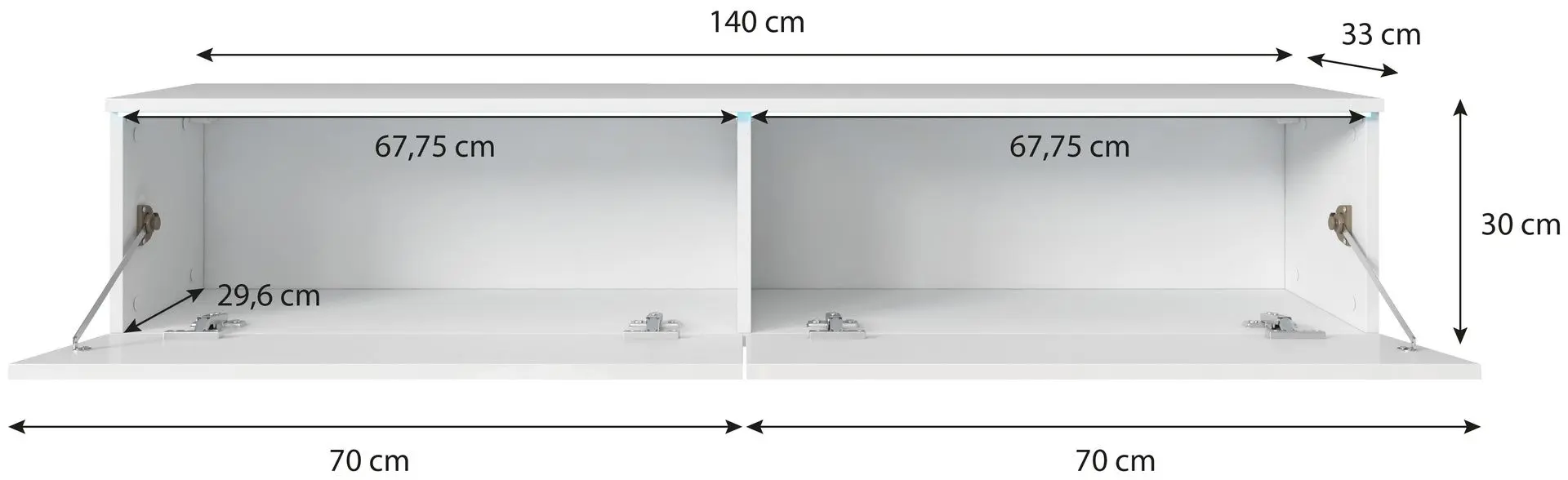 Tumba pentru TV Bratex Lowboard D 140 (Wotan Oak)