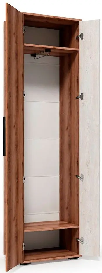 Шкаф двухстворчатый SV-mebel Сканди (Дуб Делано/Сосна Санторини Светлый) - 5