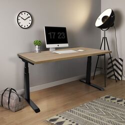 Masa pentru calculator DP SYT01 (Oak/Black) Thumb