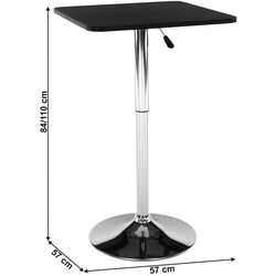 Masa de bar Tempo Kondela Florian (Black) Thumb