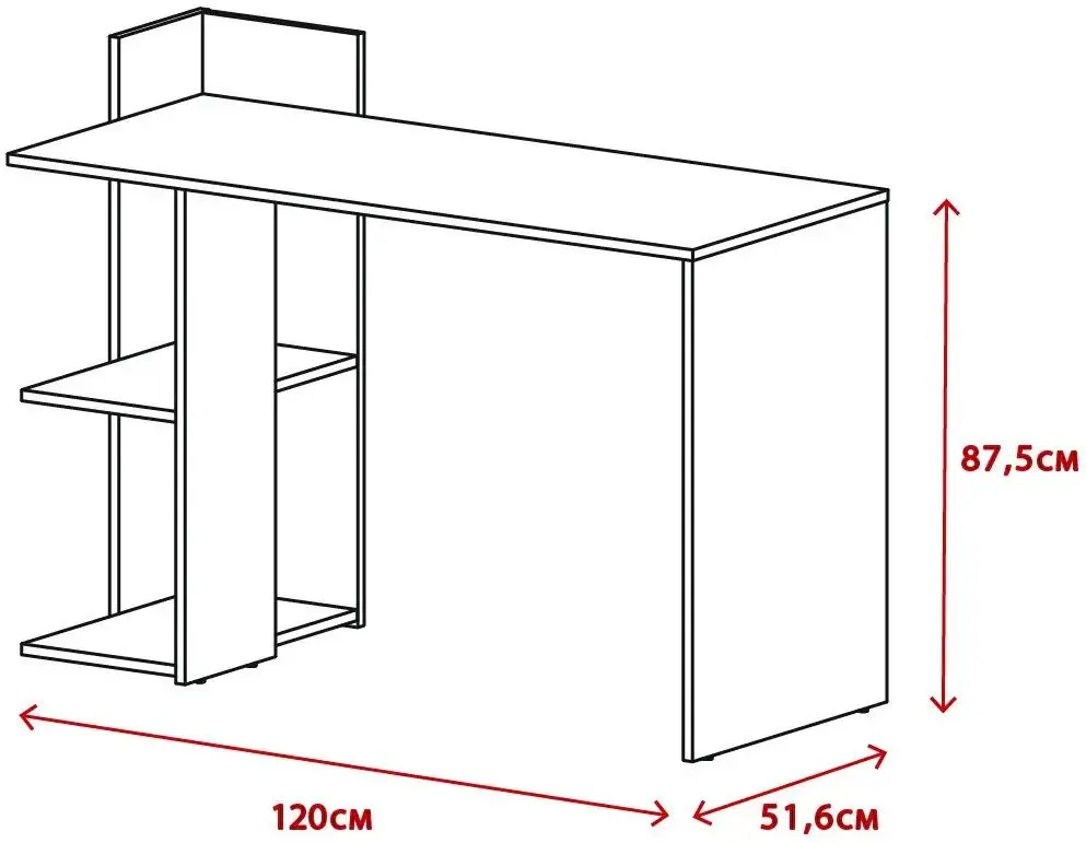 Письменный стол Yasen Paco PC1 (Дуб Артизан/Антрацит)
