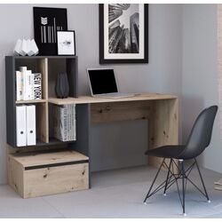Masa de birou Yasen Paco PC2 (Artisan Oak/Anthracite)