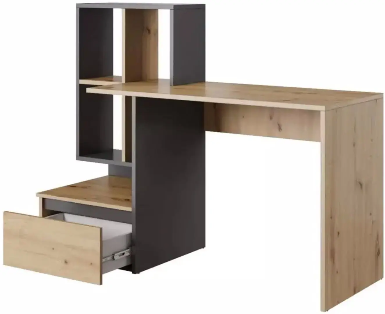 Masa de birou Yasen Paco PC2 (Artisan Oak/Anthracite)
