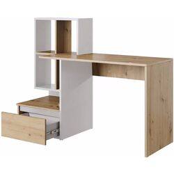 Masa de birou Yasen Paco PC2 (Artisan Oak/White) Thumb