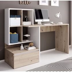 Masa de birou Yasen Paco PC2 (Artisan Oak/White)