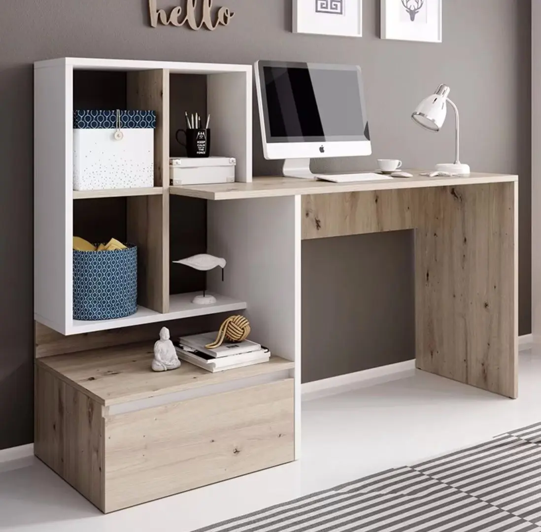 Masa de birou Yasen Paco PC2 (Artisan Oak/White)