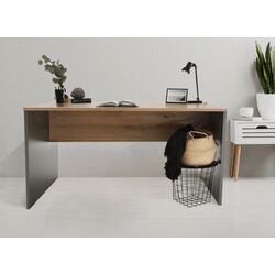 Masa de birou Tempo Kondela Rioma New Typ 11 (Graphite/Artisan Oak)