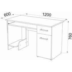 Masa de calculator Ambianta Inter-Star 120cm Thumb
