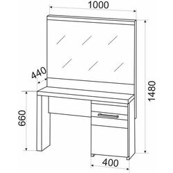 Masa de toaleta Ambianta Fenix 100cm Thumb