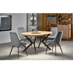 Стол раскладной Halmar Peroni 100-250cm (Golden Oak/Black) Thumb