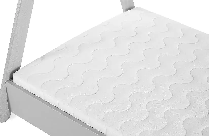 Кровать BellaLuni Domek 80x180 с ящиком/матрасом (Beech/Blue) - 5