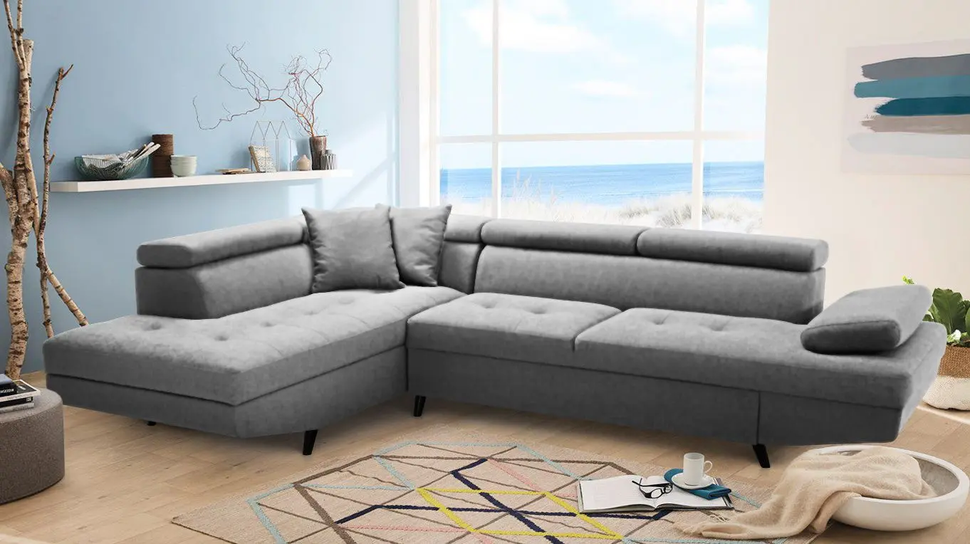 Canapea de colt Montella Matis Monolith 84 Left (Gray Light)